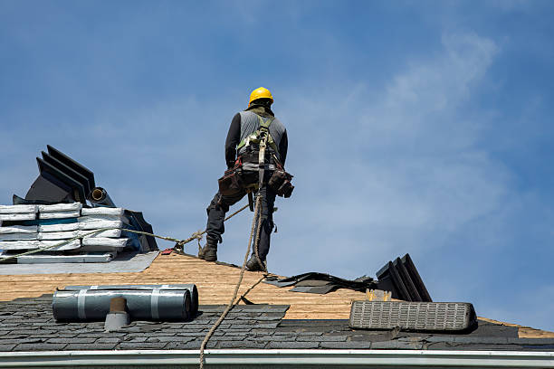 Professional Gutter Installation technician working in Millington, TN